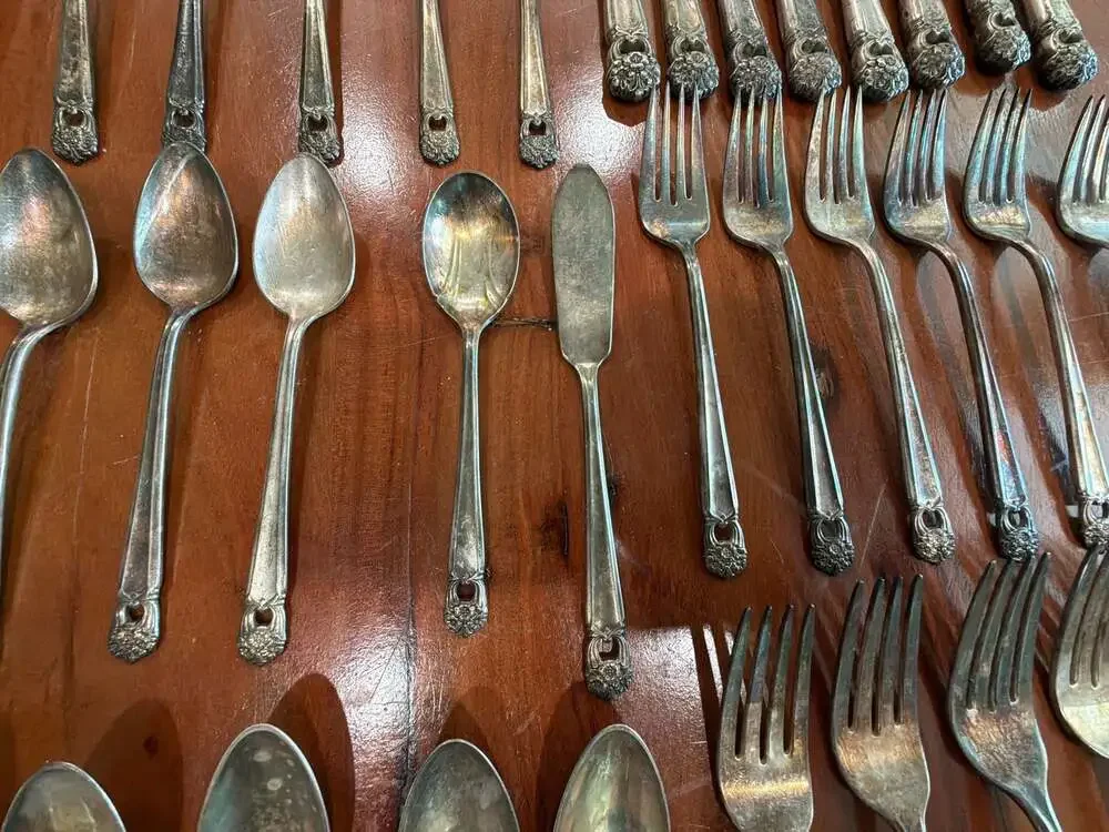 Vintage 1847 Rogers Bros. Eternally Yours Silverplate Flatware Large Lot